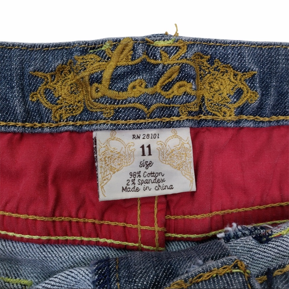 Lola Distressed Denim Jean Skirt - Picture 8 of 8
